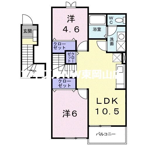 ラフィーネＡＹＡ　Ａ棟の間取り