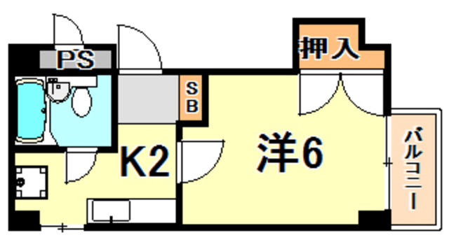 神戸市垂水区学が丘のマンションの間取り