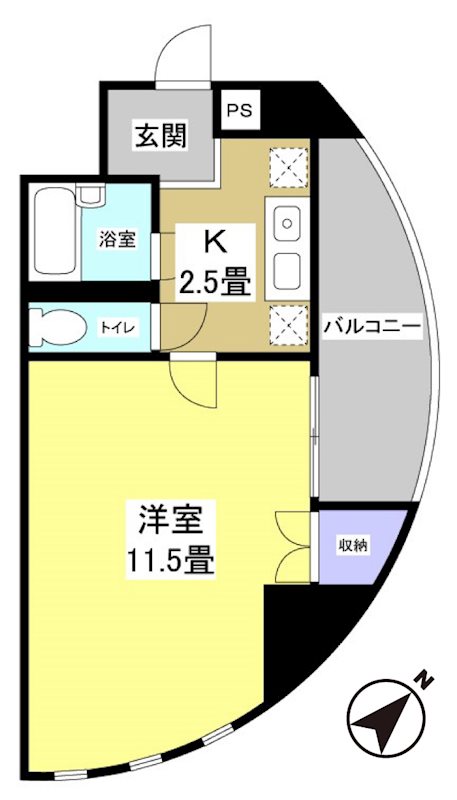 遠鉄ハイツ自校駅ビルの間取り