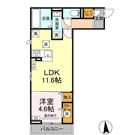 （仮）D-room師岡町3丁目の間取り