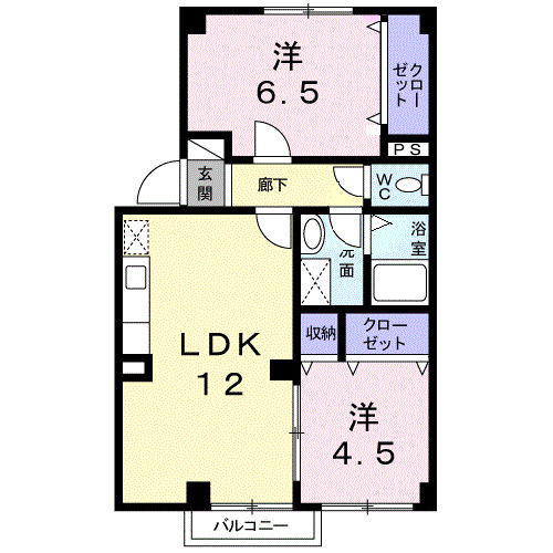 ライジングサンＡの間取り