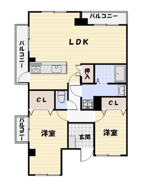 アドバンス新検見川の間取り