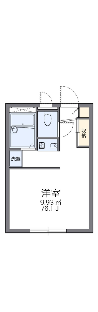 武蔵村山市中央のアパートの間取り