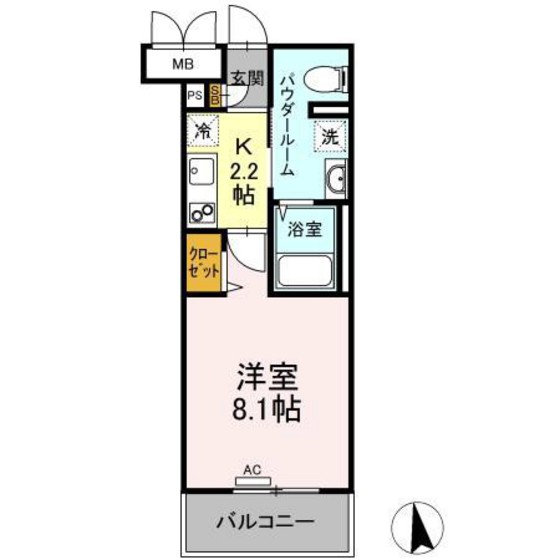 フォレスタ岡山医大南の間取り