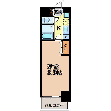 ヒルズ新栄2号館の間取り