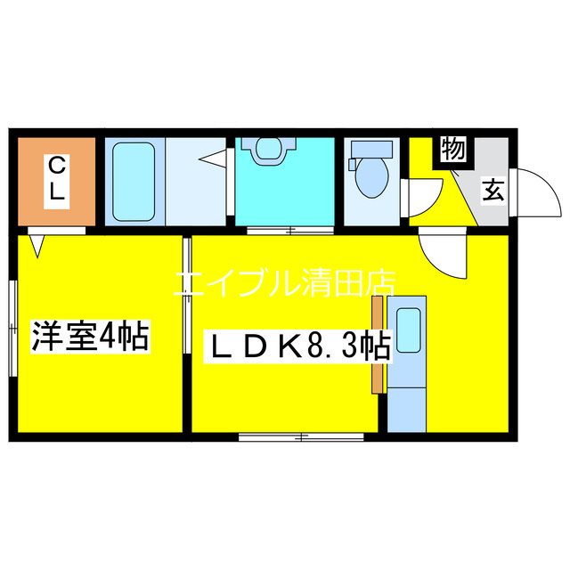 Lien Kitahiroshima3の間取り