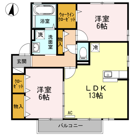 メルベーユ C棟の間取り