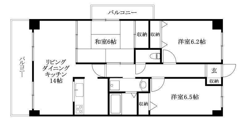 スカール道後の間取り