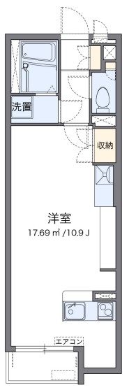 横浜市南区大岡のアパートの間取り