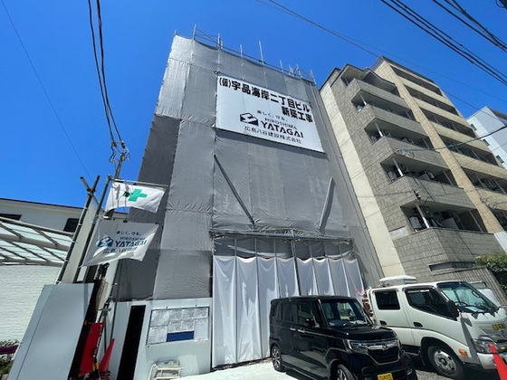 【広島市南区宇品海岸のマンションの建物外観】