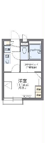 レオパレスドミールIVの間取り