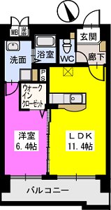 ベスタ櫛原の間取り