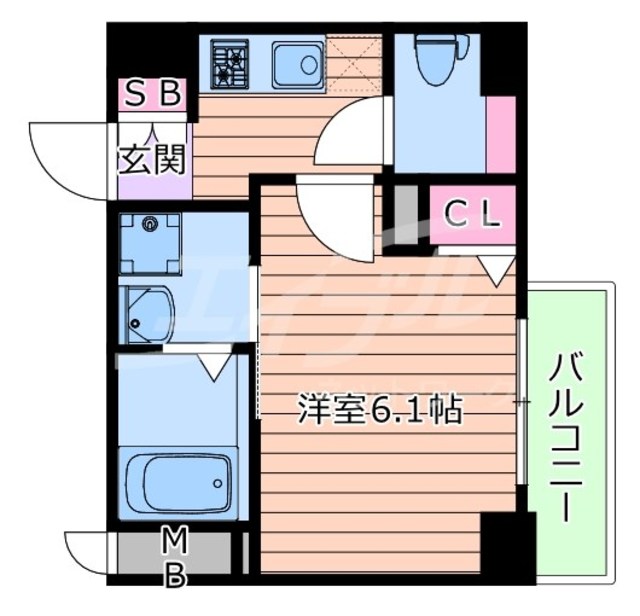 エスリード江坂セントラムの間取り