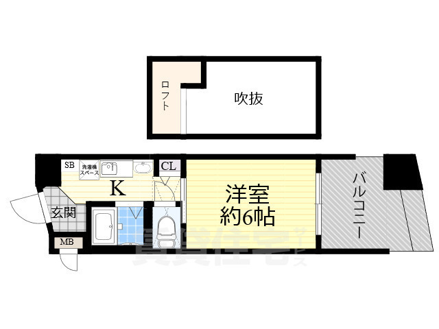 エステムコート大阪・中之島南の間取り