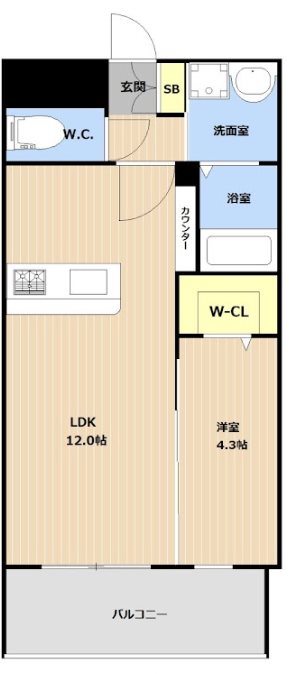 KL TOJIN EASTの間取り