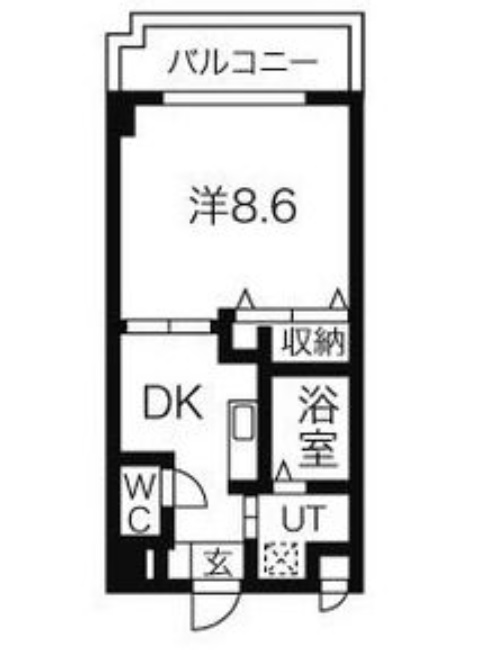 【名古屋市瑞穂区萩山町のマンションの間取り】