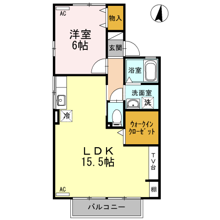 プレミール　ソシア　Cの間取り