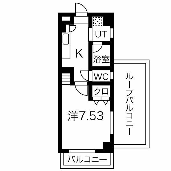 アールズコート新瑞橋駅前の間取り