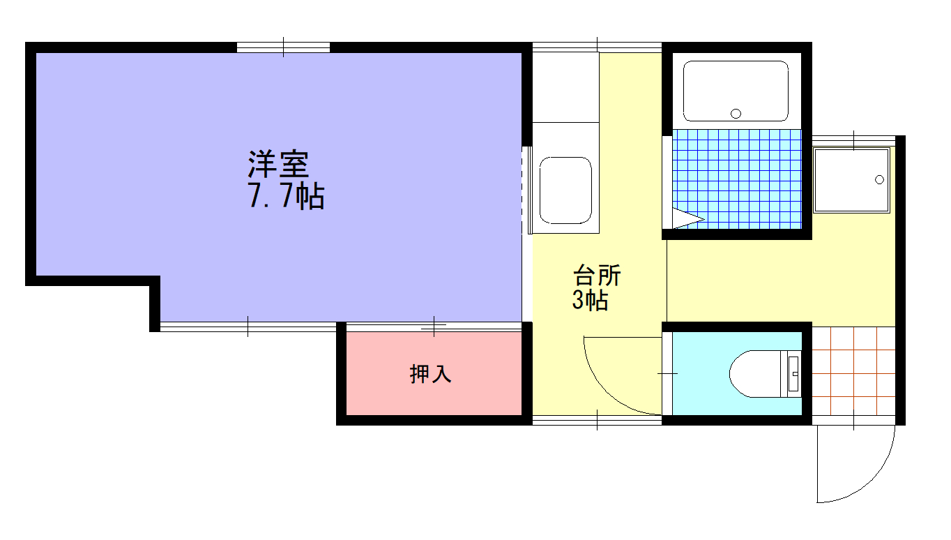 コーポ住吉の間取り