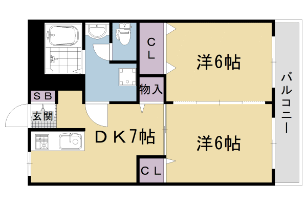 西喜マンションの間取り