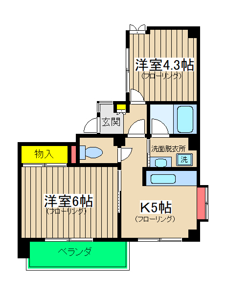 エクシード西谷の間取り