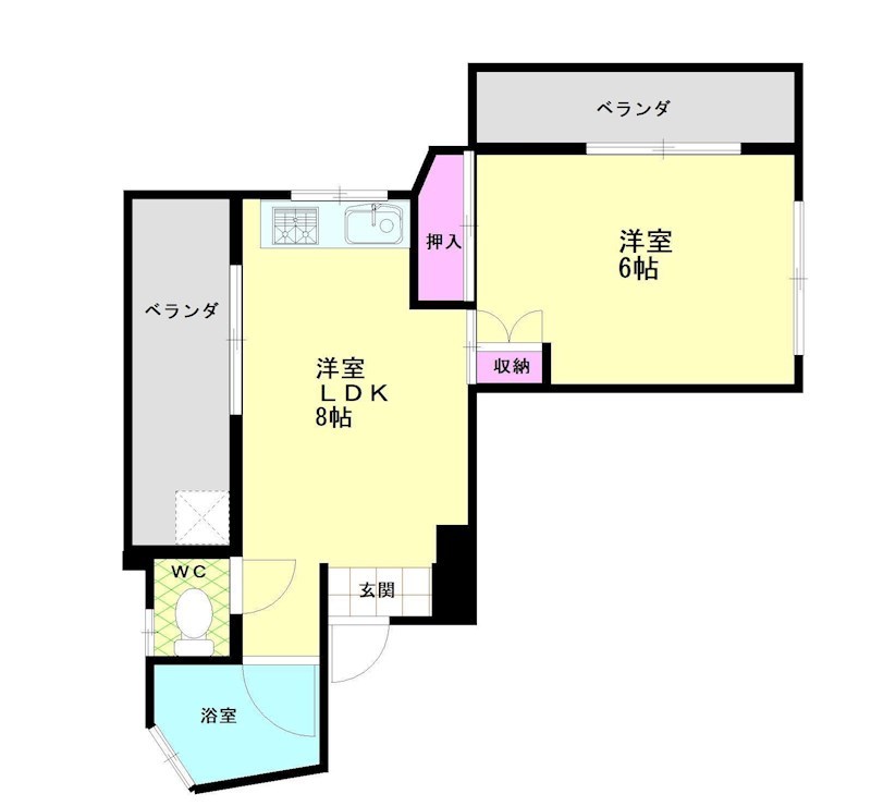 高島マンションの間取り