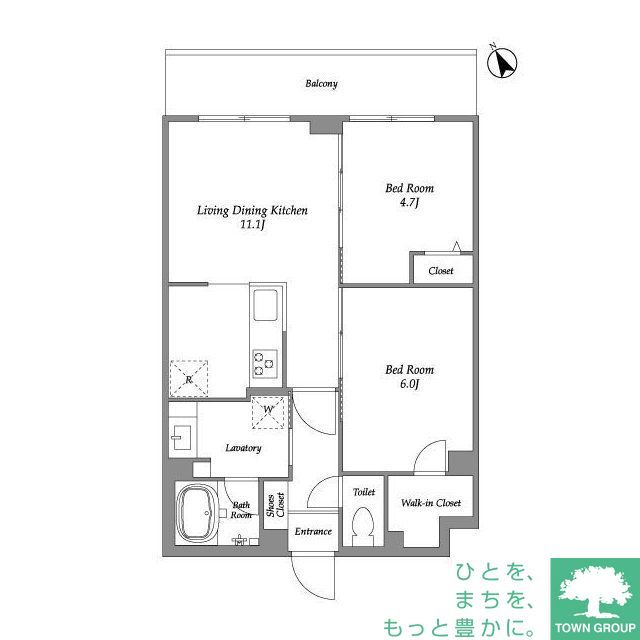 大田区田園調布本町のマンションの間取り