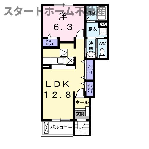 セレノ・カーサ　Ｃの間取り