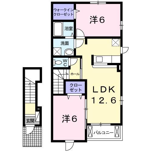 ソレイユ　Ｓの間取り