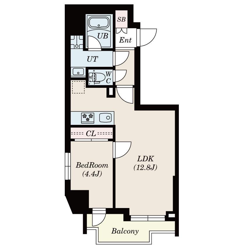 【Ｓ－ＲＥＳＩＤＥＮＣＥ新宿若松町の間取り】