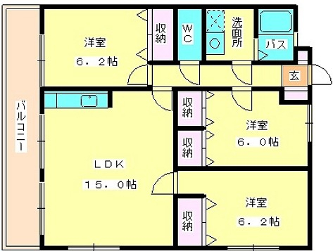 グレイスハイム弥永Aの間取り