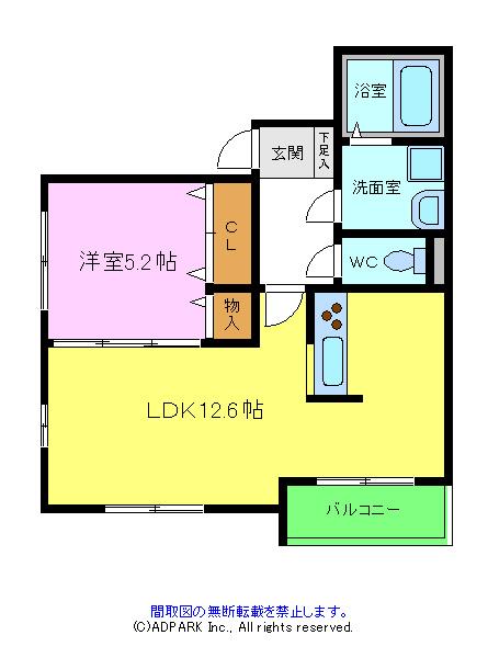 シャイロ２０５堺東の間取り