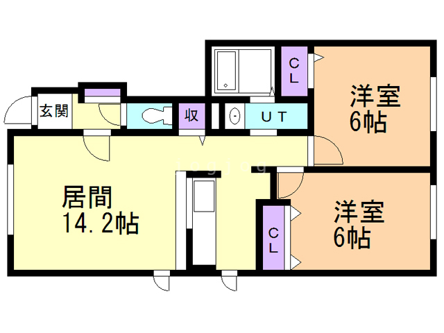 メゾン　ド　ヴィオラの間取り