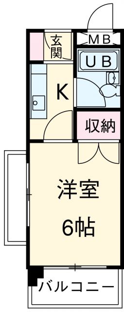 名古屋市中村区烏森町のマンションの間取り