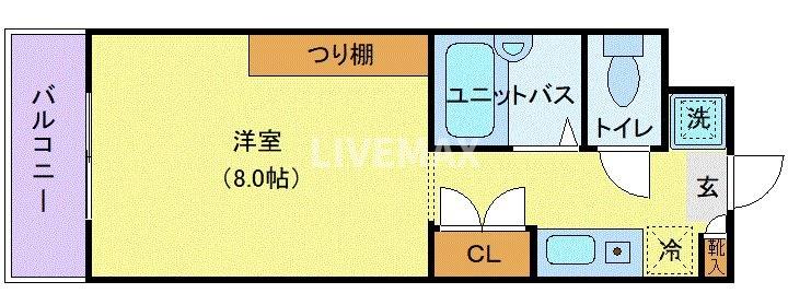 市川市田尻のマンションの間取り