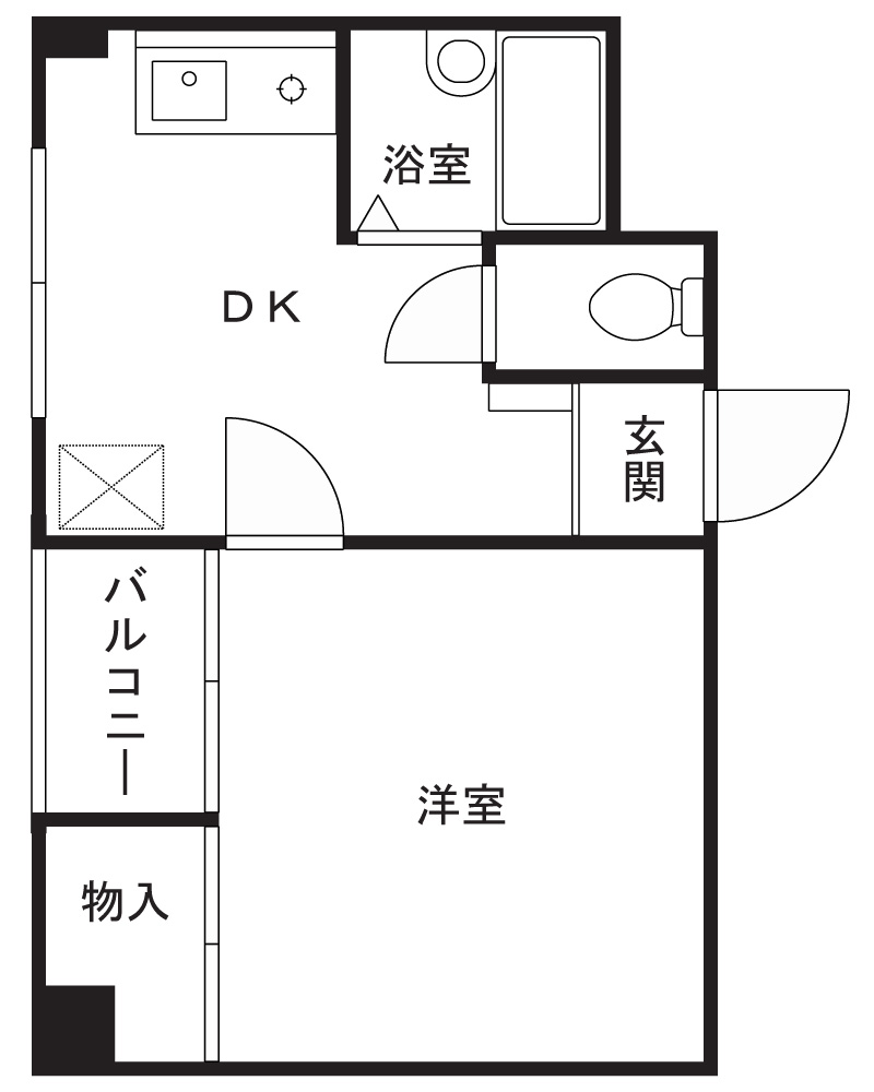 グローバル秋田屋の間取り