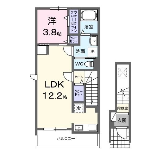 フィールド　レジーナ５の間取り