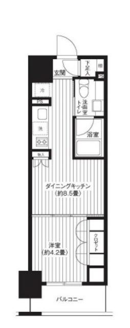 レジディア新御徒町の間取り