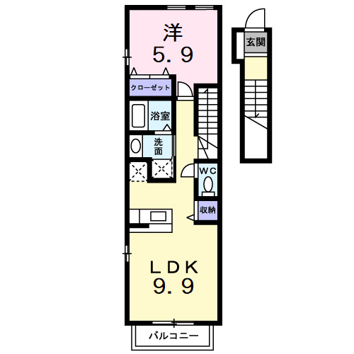 オプス田嶋IIの間取り