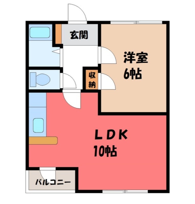 下都賀郡壬生町幸町のマンションの間取り