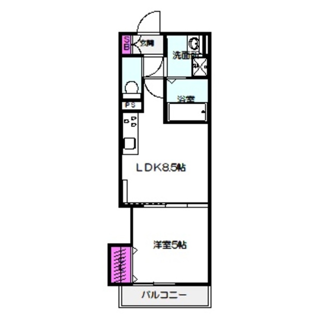 ピレーネ諸口の間取り