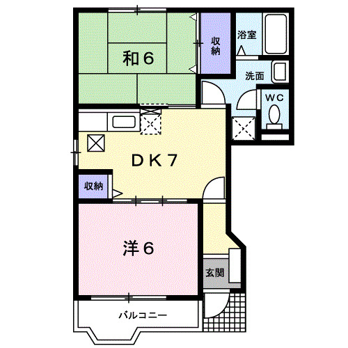 クレスト ル米森の間取り