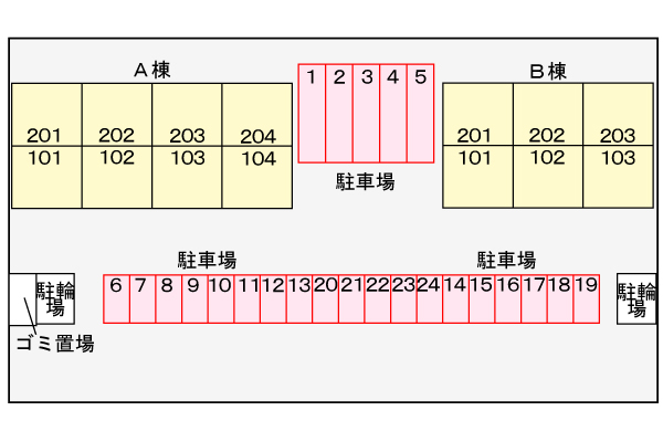 【ＣＯＲＳＯ　Ｂの駐車場】