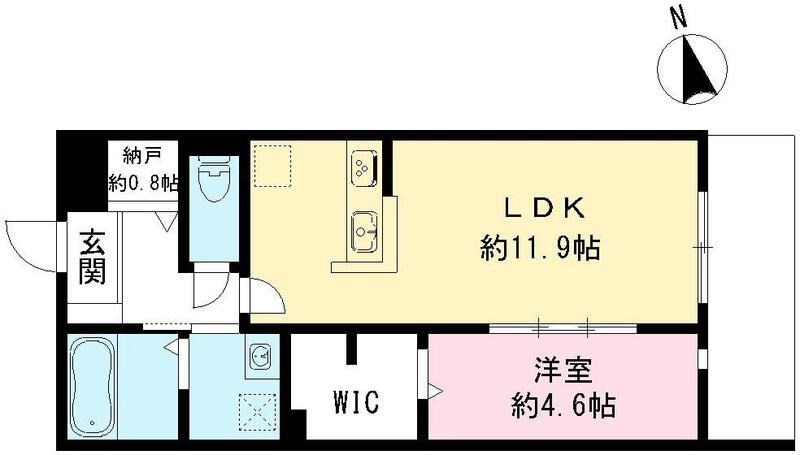 【尼崎市若王寺のマンションの間取り】