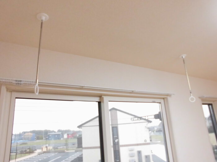 その他設備　雨の日に大活躍の室内物干し