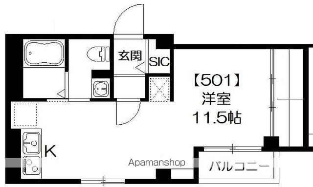 都営新宿線 西大島駅 徒歩3分 5階建 築9年の間取り写真