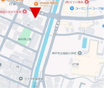 建物外観　所在地の地図です。現在建築中。