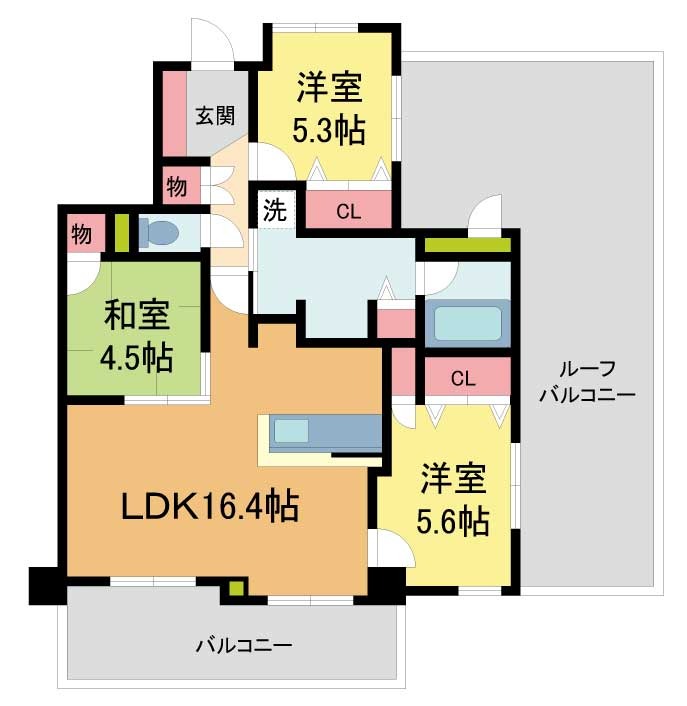 リベール東灘青木の間取り写真