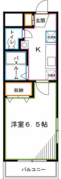 ＪＲ中央線 荻窪駅 徒歩15分 3階建 築41年の間取り写真