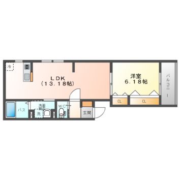 Ciel Court門真南の間取り写真